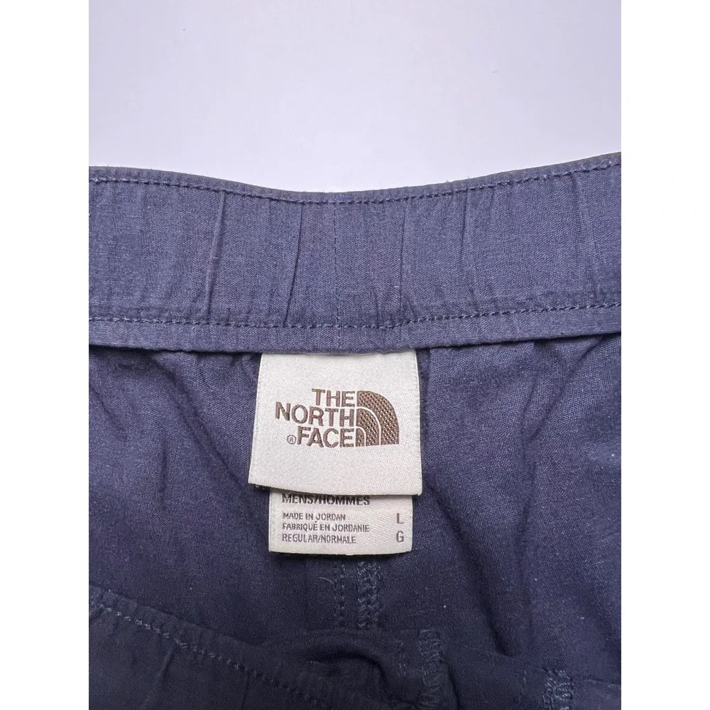 The North Face Cargo Shorts Mens Large Navy Blue Belted Hiking Outdoor 7